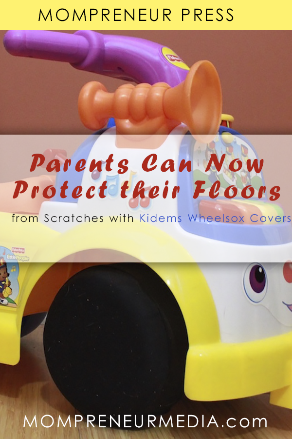 The Kidems Wheelsox Cover is a universal wheel cover which fits over the hard plastic wheels of Ride-on toys so that the floors are protected.