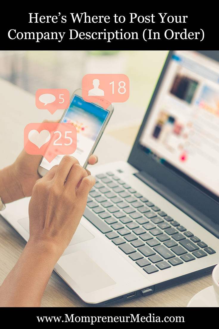 Here’s Where to Post Your Company Description (In Order) #ElevatorPitch #CompanyDescription #SocialMedia