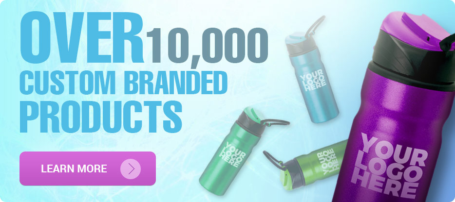 Over 10,000 custom branded products to use for your business.